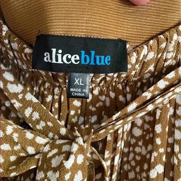 🆕Alice Blue Boho Mid High Waist Pleated Skirt XL🆕 - Picture 7 of 10